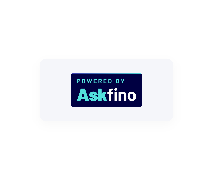 Askfino-Embedded badge