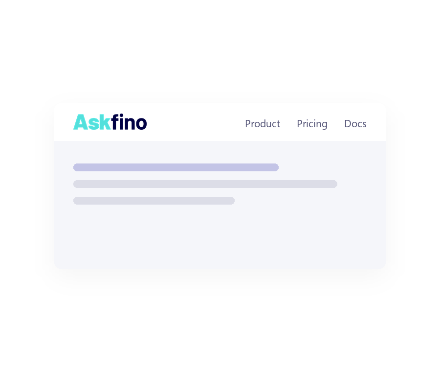 Askfino-Website header