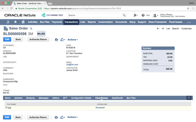 Fig9-Files-attached-to-records-a-sales-order-listed-on-CleanSweep-Tab