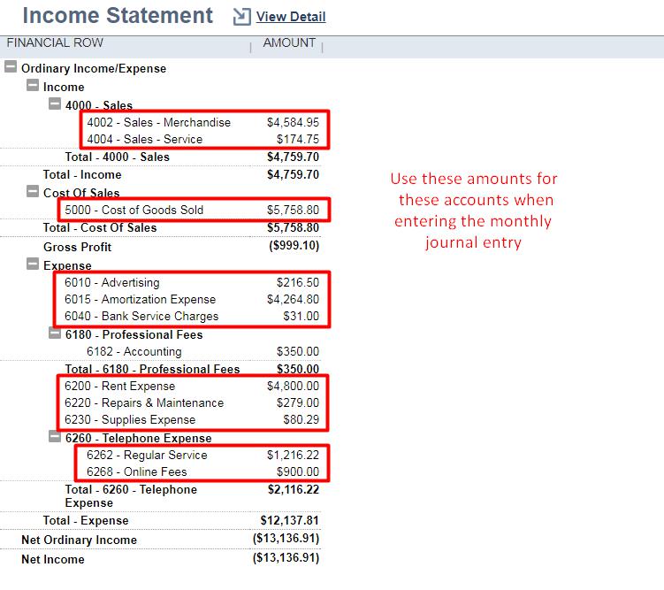 income statement