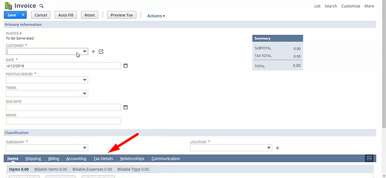 SuiteTax and Transactions