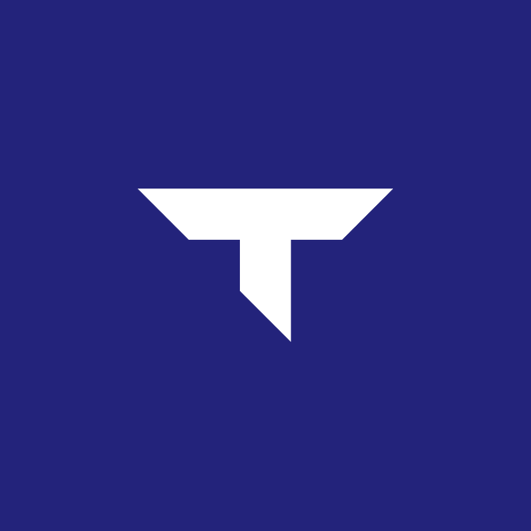 T-symbol on violet background