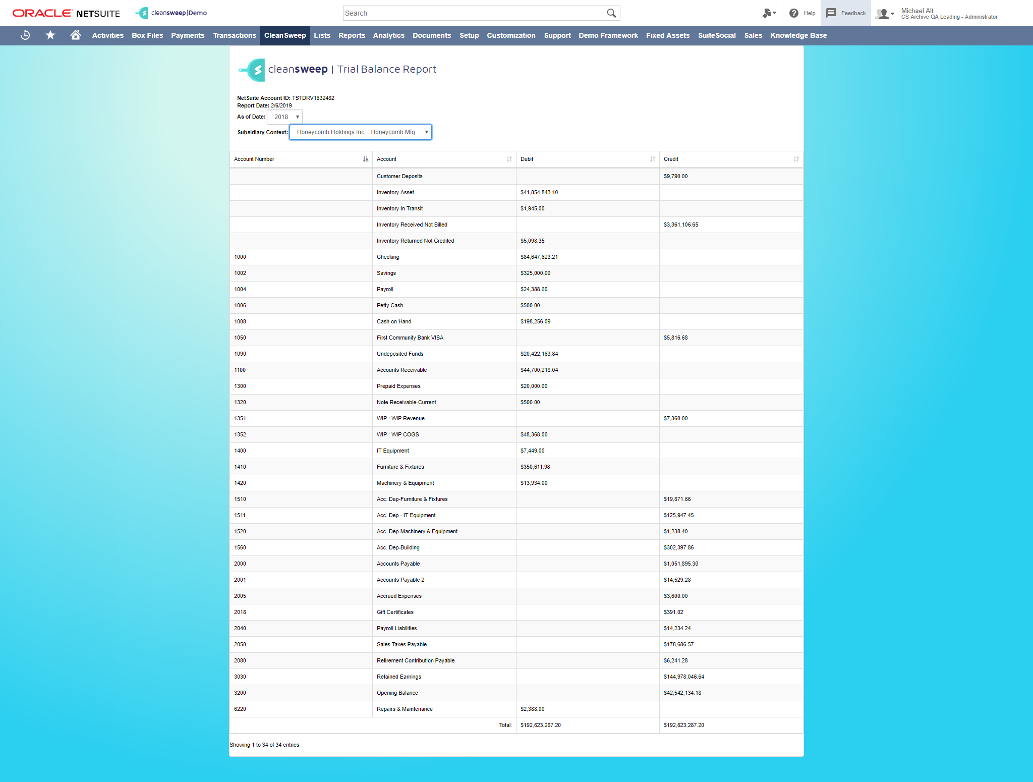 cleansweep_archive_trial_balance_report