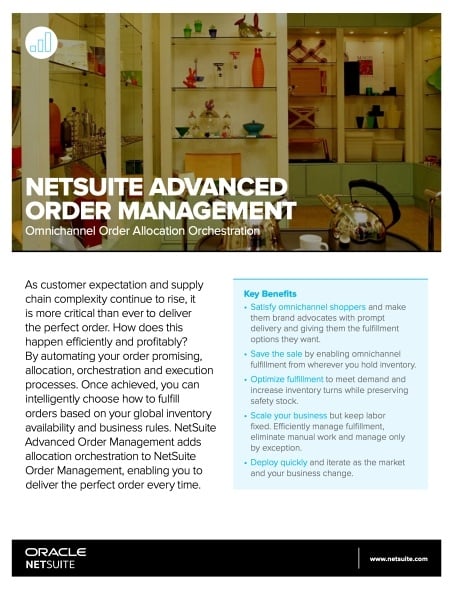NetSuite Advanced Order Management 