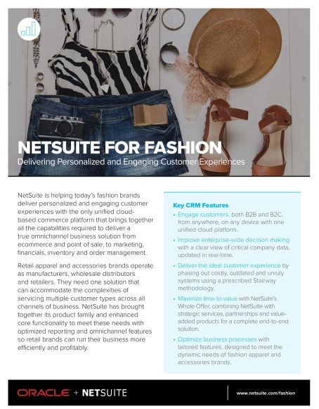 NetSuite for Fashion
