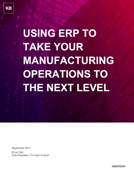 Using ERP to Take Your Manufacturing Operations to the Next Level