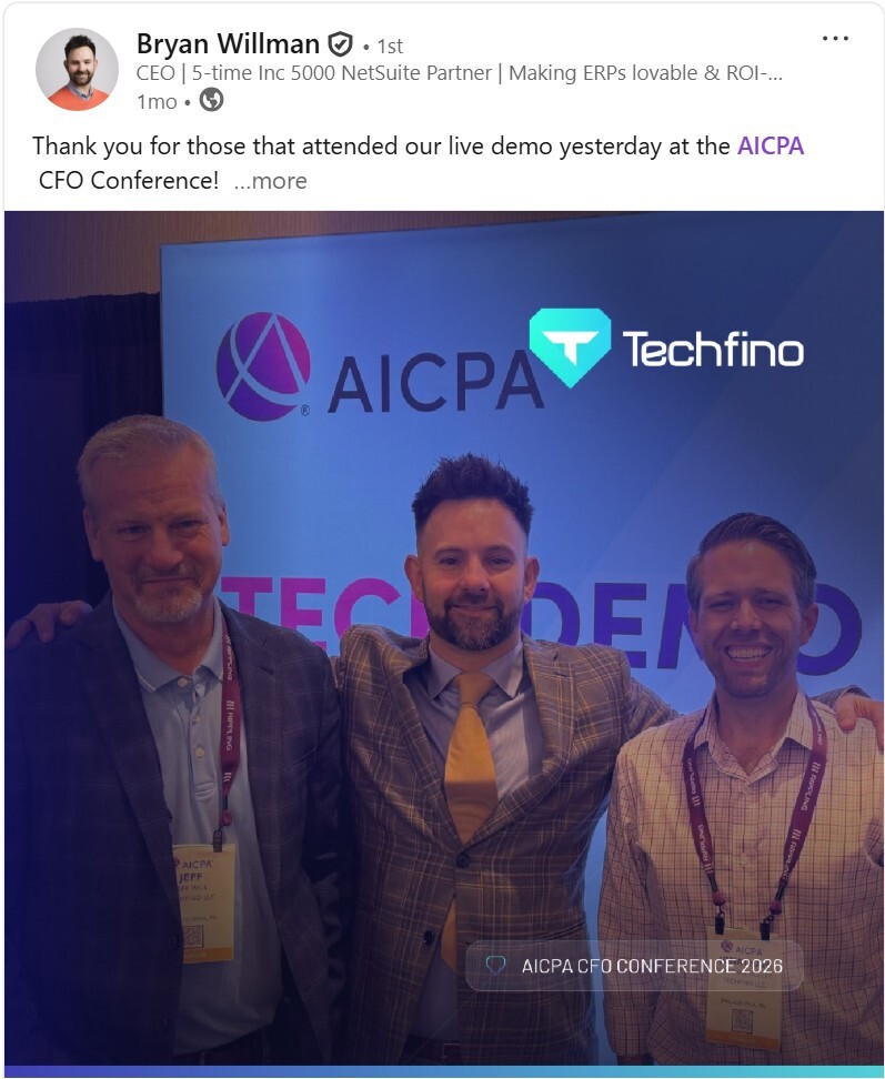Bryan Willman at AICPA CFO Conference 2026